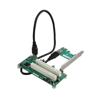 Desktop PCI-Express PCI-E PCI Adapter Card PCIe Dual Pci Lizdą Plėtros Kortelę ar USB 3.0 Pridėti Kortelės Konverteris