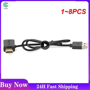 1~8PCS USB 2.0 A-3 / 4-Pin PWM 5V USB Rankovėmis Ventiliatoriaus Maitinimo Adapteris Kabelis, Juodos spalvos