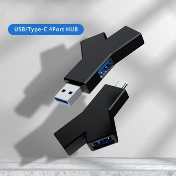 Mini Y Formos USB3.0 HUB 3.0 Tipas-C 3.0 3Port Adapteris, Multi Splitter OTG Untuk už Xiaomi 