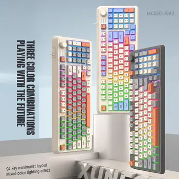 K82 Mechaninė Klaviatūra Laidinio Kompaktiškas KOMPIUTERIO Klaviatūra Su Skaičių Pad 94 Klavišus Mechaninė Žaidimų Klaviatūra Kompiuteris Nešiojamas