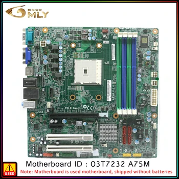 UŽ ThinkCentre M78 Darbastalio Plokštė A75M V:1.0 03T7232 D3F2-3 maltos liros FM2 DDR3 Mainboard 100% Testuotas