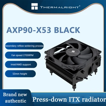 Thermalright AXP90 X53 VISIŠKAI Juodos PWM 4PIN 4 Heatpipes Plonas Multi-platform 53mm ITX CPU Aušintuvo Ventiliatorius Intel 1700 115X 1200 AM4