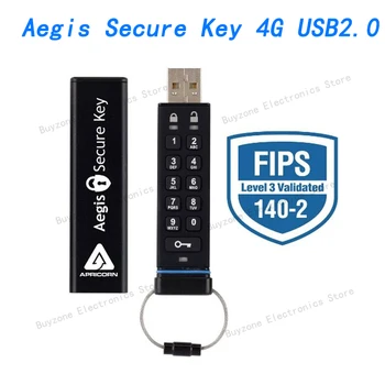 Apricorn Aegis Saugus Klavišą 4G USB2.0 Skaitmeninė Klaviatūra, USB atmintinė,