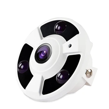 HAINAUT Kamera 5MP Fisheye 180 360 Laipsnių Home Security Infraraudonųjų spindulių Vaizdo Stebėjimo Full HD CMOS HAINAUT VAIZDO Stebėjimo Kamerą OSD