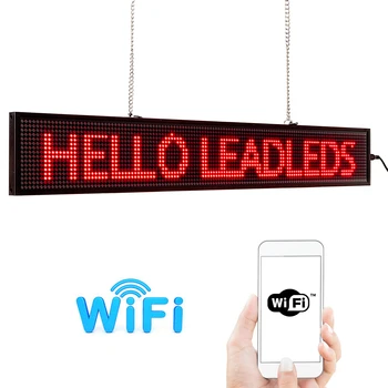 P5 66cm / 82cm SMD LED Ženklas RAUDONA WiFi Programuojami Slinkimo Žinutę LED Ekranas Valdybos Multi-Spalvos Pasirinktinai