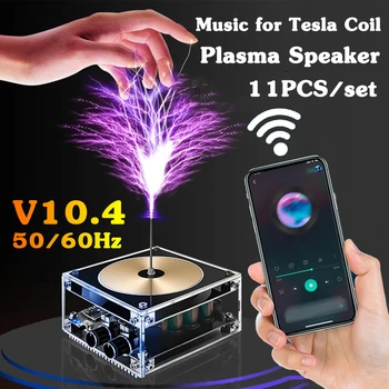 V10.4 Plazmos Garsiakalbį Ritė Muzikos Langelį Tesla Belaidžio Garsiakalbio Muzikos Garsiakalbis Dirbtinis Žaibas Magnetinio Eksperimento Įrankiai