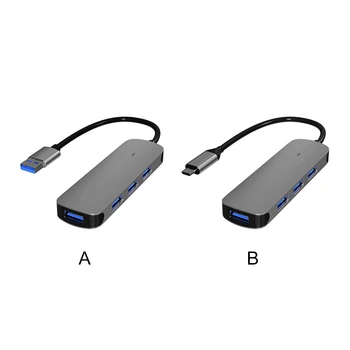 BX4U Hub Integruota Linijos Apsaugos Funkciją Surinkimo Grandinė Aptakaus Dizaino Stabilių Rezultatų USB Skirstytuvo USB-C