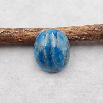 Natūralaus Akmens Mėlyna Apatite Kristalų Ovalo Cabochon 20x17x7mm 5g bižuterijos Karoliai Priedai