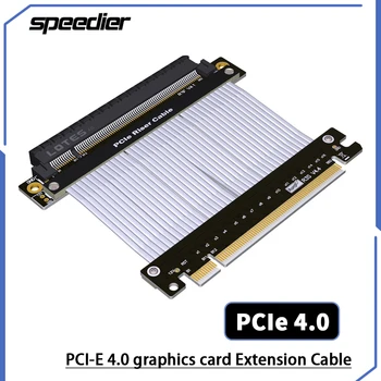 PCIE Riser 4.0 X16 Stove Kabelis RTX3090 Grafika Kortelės Adapterį Pratęsimo PCIE4.0 Kabelio ATX ROG Atveju Gen 4.0 GPU Extender