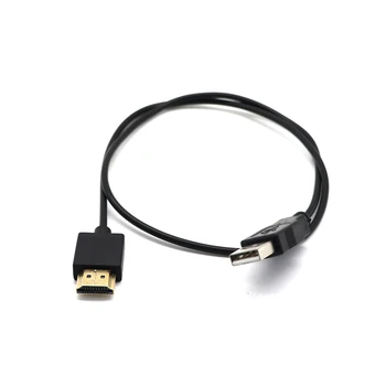 HDMI 1.4 Male Į USB 2.0 Prijunkite Adapterio Jungtis Įkrovikliui Keitiklio Kabelį, Nešiojamas USB Maitinimo Kabelis, HDMI Male Vyrų Įkroviklis