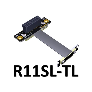 Dual 90Degree stačiu Kampu PCIe 3.0 x1 kad x1 ilgiklis R11SL-TL 8G/bps Didelės Spartos 