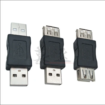 1 Gabalas USB 2.0 Extender Moterų ir Moterų Laido Adapteris Duomenų Kabelis 2.0 Extender Laidą iš KOMPIUTERIO, TV su USB, su usb, micro sd adapteris