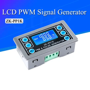 ZK-PP1K Dvitinklis Režimas, LCD PWM Signalo Generatoriaus, 1-Kanalo 1Hz-150KHz PWM Impulso Dažnį, darbo Ciklas Reguliuojamas Kvadratinių Bangų Generatorius