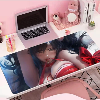 Seksualus Krūties Anime Mergina Gaming Mouse Pad XXL Kompiuterio Pelės Mygtukai Dideli, Guminiai Darbalaukio Klaviatūros Mygtukai Žaidėjus Už LOL CSGO Greičio Pad