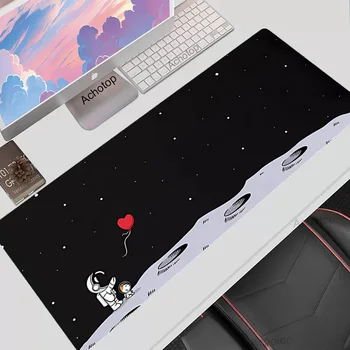 Keycadets Svorio Deskmat Mielas Astronauta Kosmoso XXL Didelis Pelės Mygtukai Anime Kilimų Kilimėlis Gamer PC Priedai Deskpad Pelių Kilimėliai