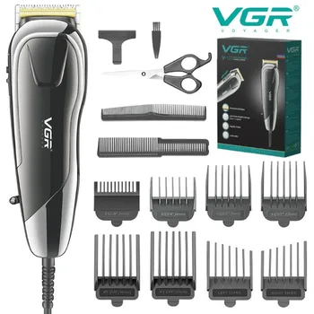 VGR Plaukų Pjovimo Staklės, Elektriniai Plaukų Clipper Profesionalios Plaukų Žirklės Reguliuojamu Mažesne Mašina Laidinio Žoliapjovės Vyrams V-127