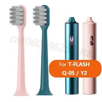 T-FLASH Q-05/Y2 Elektros dantų šepetėlį Galvos Suaugusiųjų Universalus Pakeisti Plaštakoje Galvą, Vakuuminio Pakavimo Su Dangčiu TFLASH Pakeisti purkštukai