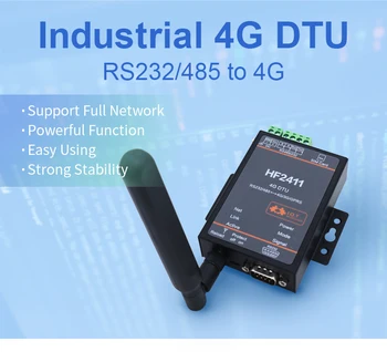 4g LTE dtu belaidžio skaidrios komunikacijos modulis perduoda RS232 / 485 nuoseklusis prievadas visą netcom komunikacijos HF2411