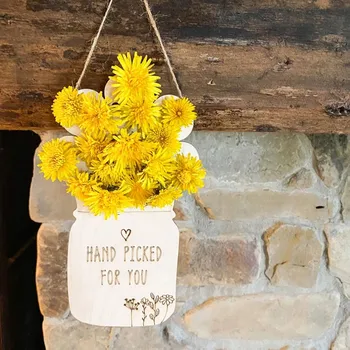 Motinos Diena Ranka Pasirinko Gėlių Turėtojas, Dovanos Mamai Namo Kambaryje Apdailos Stalo Puošyba, Mediniai Gėlių Stovas 