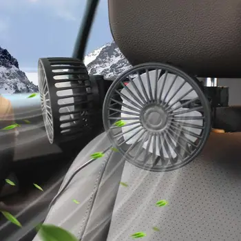 Ventiliatorius, Automobilių Elektros Aušinimo Ventiliatorius Backseat 5V 3 Greitis 360 Laipsnių Pasukti Automobilių Aušinimo Oro Ventiliatorius Su Usb Powered