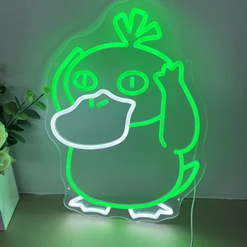 Kawaii Anime Neoninis Ženklas Užsakymą Japonijos LED Šviesos Menas, Sienų Dekoras Ženklas, Vaikų Miegamasis, Žaidimų Kambarys Nakties Žibintas Vestuves Ženklas