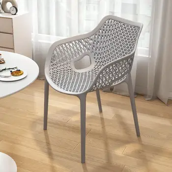 Akcentas Lauko Valgomojo Kėdės Plastikiniai Virtuvės Prabanga Valgomojo Kėdės Mobiliojo Virtuvės Sillas De Plastico Gyvenimo Kambario Baldai