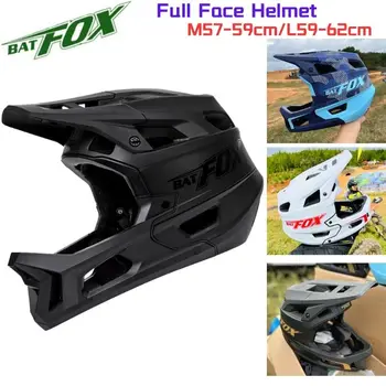 BATFOX MTB Visą Veidą Padengti Šalmas Suaugusiųjų DH (Downhill Motokroso Off-Road Saugos Šalmas Kalnų Dviratis BMX Unisex Dviračių sporto Įranga