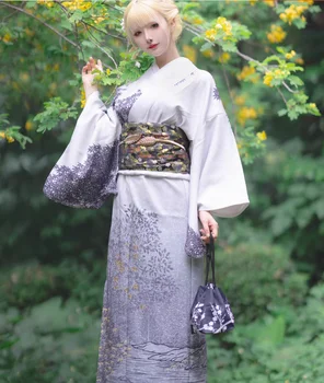 Japonijos oficialų kimono, naujas Kinų stiliaus rašalo spausdinti moterų 160cm ilgis