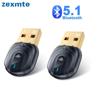 Zexmte USB Bluetooth 5.1 5.0 Adapterio Rinkinys, 