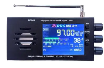 Naujas TEF6686 FM(65-108Mhz)&SW/MW/LW(144-27000Khz) DSP Radijo Imtuvas Su RDS Baterija