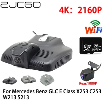 ZJCGO 2K 4K Automobilių DVR Brūkšnys Cam Wifi Priekiniai Galinio vaizdo Kamera, 2 Objektyvas 24h Stovėjimo Mercedes Benz GLC E Klasės X253 C253 W213 S213