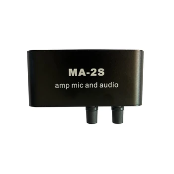 6.5 mm Dinaminis Mikrofonas (3,5 mm Kondensatoriaus Mikrofonas Stiprintuvo Ausinių Stiprintuvas Audio Preamplifier Maišymo Valdybos MA-2S