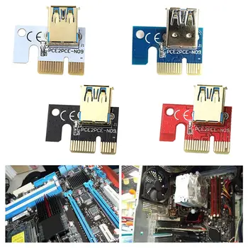 1PCS USB 3.0 Adapteris PCIE 1X PCI-E 1X USB Vaizdo Grafikos plokštė PCI-E Išplėtimo Plokštę