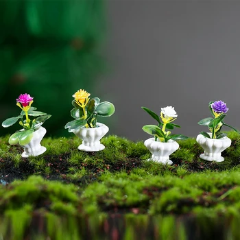 Lėlių Miniture Vazoninių Augalų Kaktusas Žaliųjų Augalų Puodą Modelis Baldų Reikmenys Doll House Namų Puošybai Vaikams, Žaislai