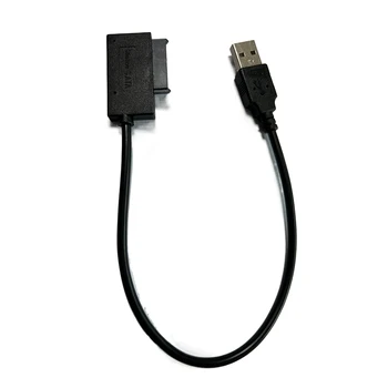 USB 2.0 Mini Sata II 7 + 6 13Pin Adapteris Keitiklis, Nešiojamąjį CD/DVD Diskų Duomenų Laido Adapteris
