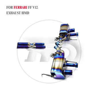 NA Titano Išmetimo Sistemos Veiklos Catback už Ferrari FF V12 6.3 L Duslintuvo Su Vožtuvas X Vamzdis
