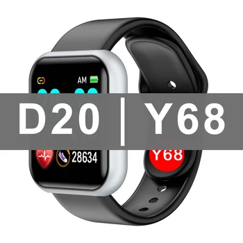 Į D20 sporto smartwatch Širdies ritmas, kraujo spaudimas aptikimo mados smart apyrankę įvairių spalvų kalba