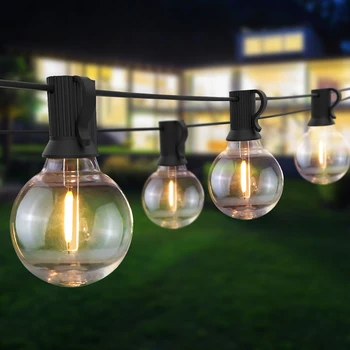 G40 Lemputė LED Styginių Šviesos Namų, Lauko, Sodo Dcoration 110V, 220V, Garliava Kalėdų Pasakos Eilutes, ES ir JAV Plug