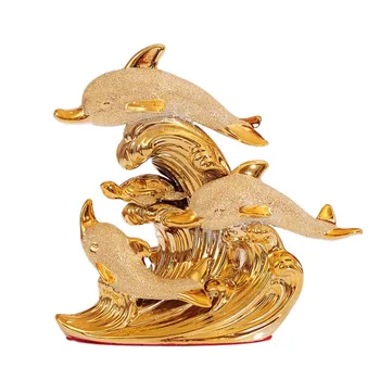 Europos Vestuves Kambario Dekoro Amatų, Keramikos Kūrybinis Kambaryje Namų Dekoravimo Reikmenys, Rankdarbiai Aukso Delfinai Arklių Papuošalai